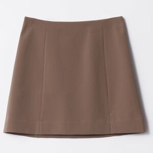 & Other Stories Tan Mini Skirt